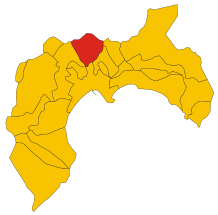 Map of comune of Sestu (metropolitan city of Cagliari, region Sardinia, Italy) - 2016.svg