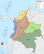 Mapa de Colombia (regiones naturales)