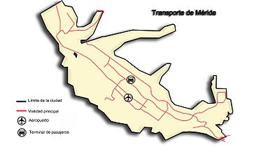 Archivo:Mapa transporte Merida Venezuela