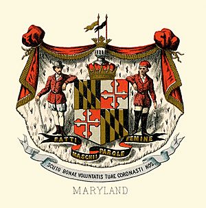 Archivo:Maryland state coat of arms (illustrated, 1876)