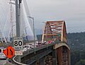 Old and new Port Mann bridges