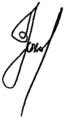 Signature of Mikhail Prokhorov