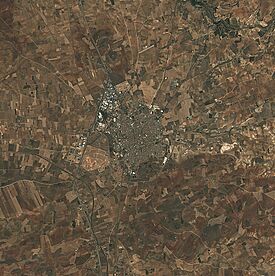 Archivo:(Valdepeñas) Ciudad Real Central Airport & Province, Spain (cropped)