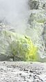 A fumarole and sulfur