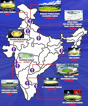 Archivo:COPA MUNDIAL DE CRICKET SEDES INDIA 2023