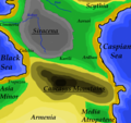 CaucasusRegionMapShowingSiracena