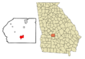 Dooly County Georgia Incorporated and Unincorporated areas Vienna Highlighted