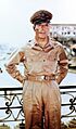 Douglas MacArthur smoking his corncob pipe