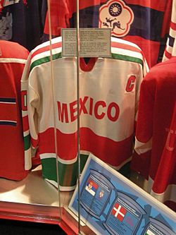 HHOF July 2010 Mexican team 1 (jersey).JPG