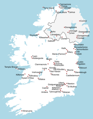 Archivo:High Crosses of Ireland (map)
