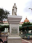 Juan de Mori y Alvarado (statue and podium)