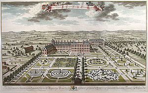 Archivo:Kensington.Palace.by.Kip.1724