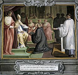Archivo:La donacion de Pipino el Breve al Papa Esteban II
