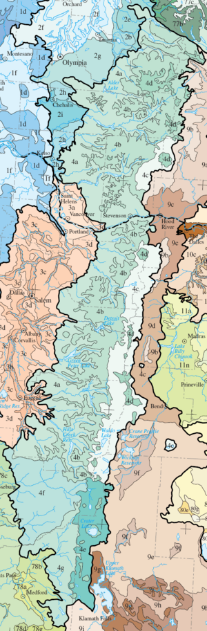Archivo:Level IV ecoregions, Cascades