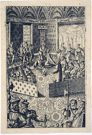 Archivo:Lit de Justice tenu par Louis XIII au lendemain de la mort de son Père. 1 - Archives Nationales - AE-II-3890