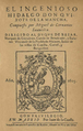 Miguel de Cervantes (1605) El ingenioso hidalgo Don Quixote de la Mancha