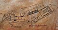 Plano cenital del castillo de Ayora