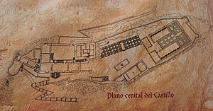 Archivo:Plano cenital del castillo de Ayora
