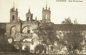 Archivo:San Francisco el Real, Cáceres, 1910