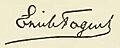 Signature Émile Faguet in Les Maitres sonneurs (page 19 crop)