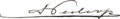 Signature Peter V of Portugal