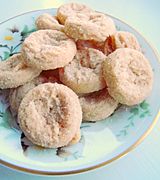 Sugar Spice Cookies on decorative plate