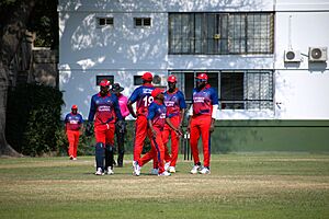 Archivo:ARG vs CAY at the 2023 ICC Men's T20 World Cup Americas Qualifier by BugWarp 30
