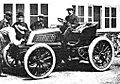 Alfred Levegh vainqueur de Paris-Toulouse-Paris 1900 sur Mors à pneus Michelin