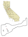 Amador County California Incorporated and Unincorporated areas Amador City Highlighted