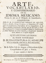 Archivo:Arte, vocabulario y confesionario en el idioma mexicano