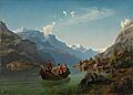 Brudeferden by Adolph Tidemand and Hans Gude