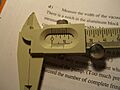 Calipers in physics lab