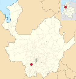 Titiribí ubicada en Antioquia