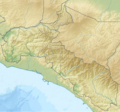 Costa Rica San Jose relief map
