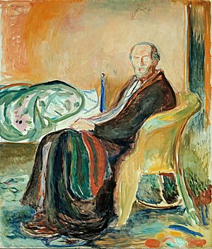 Archivo:Edvard Munch - Self-Portrait with the Spanish Flu (1919)