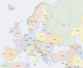 Europe countries map es