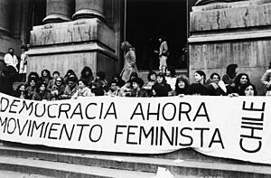 Archivo:Feministas en lucha anti Pinochet (de Kena Lorenzini)