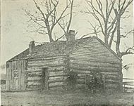 Archivo:First Log Cabin at Fort Des Moines - History of Iowa