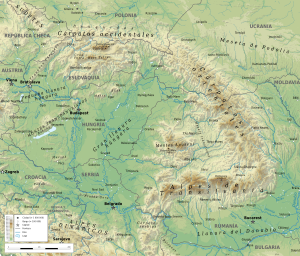 Archivo:Geographic map of Carpathian mountains-es