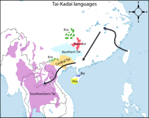 Archivo:Gerner Tai-Kadai migration route