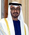 His Highness Sheikh Mohammed Bin Zayed Al Nahyan, at Hyderabad House, in New Delhi on February 11, 2016