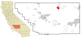 Kern County California Incorporated and Unincorporated areas Lake Isabella Highlighted.svg