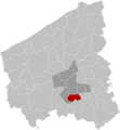 Ledegem West-Flanders Belgium Map