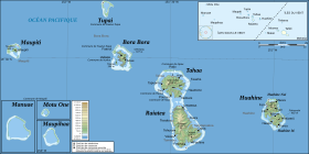 Mapa de las islas de Sotavento