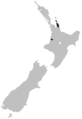 Leiopelma archeyi range