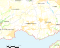 Map commune FR insee code 29130