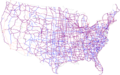Map of current US Routes