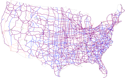 Archivo:Map of current US Routes
