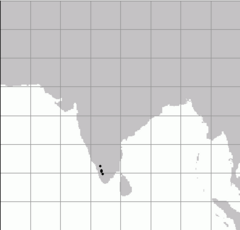 Distribución de Nasikabatrachus (en negro)