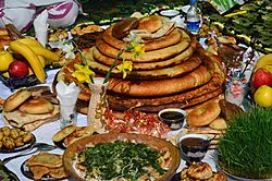 Navruz table in Tajikistan.JPG